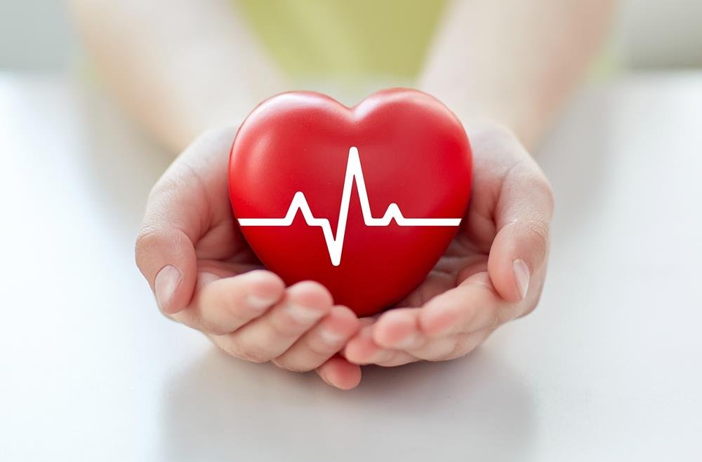 Cuore stilizzato con tracciato del battito, esami strumentali del cardiologo a Cagliari
